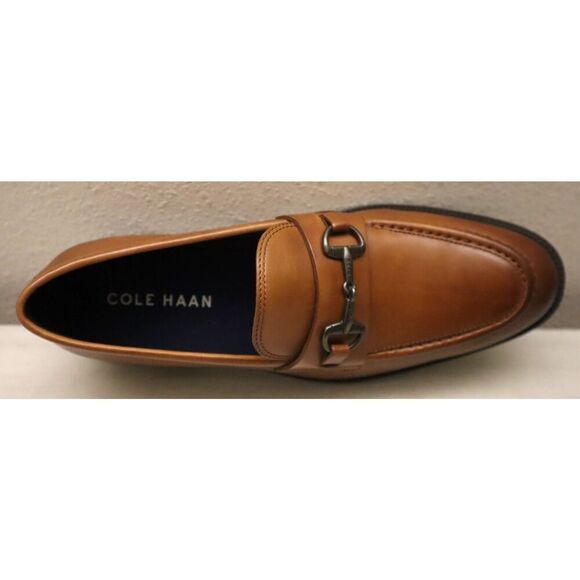 Cole Haan C37282 Men's Sz 7.5M Brown Leather Modern Essentials Bit Loafers - Picture 8 of 16